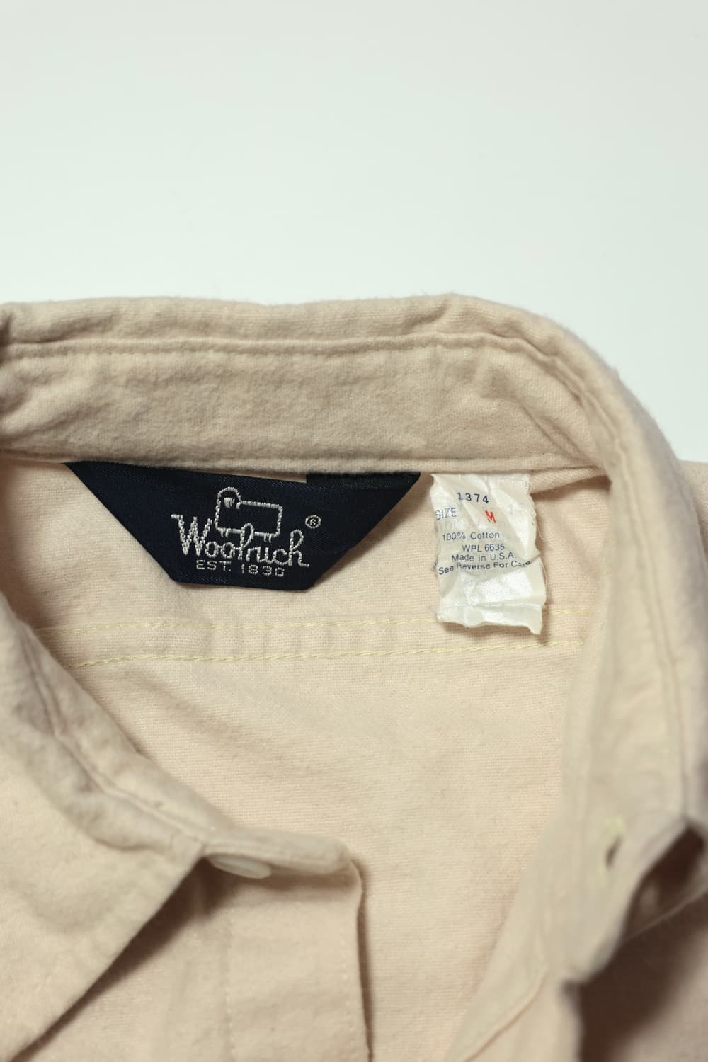 [USA] 00s Woolrich Cream Chamois Shirt 상품이미지5
