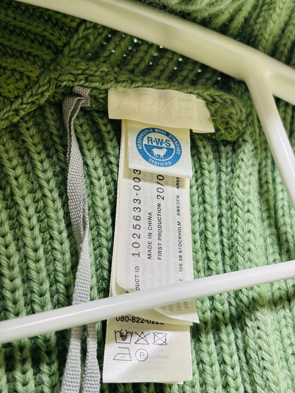 ARKET 아르켓 울 하프집업 니트 베스트 상품이미지5