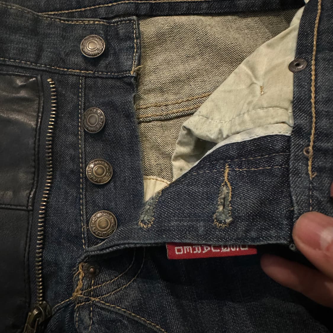 디스퀘어드 Rookie 3 레더 패치 데님  상품이미지8