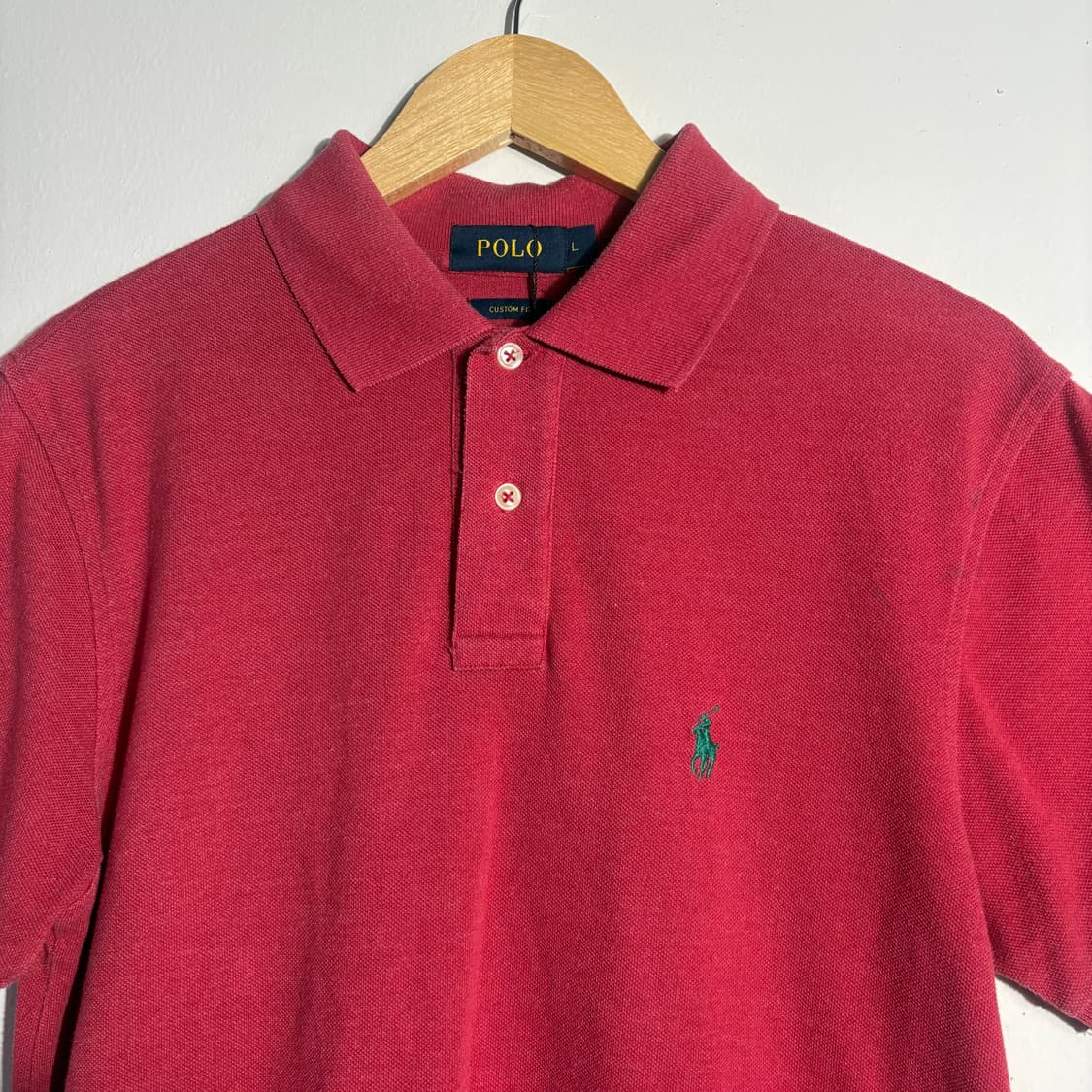 폴로랄프로렌 레드 반팔 카라티 (무료배송) 상품이미지2