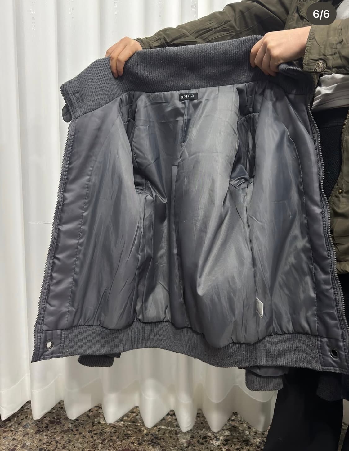 dark silver shirring jacket 상품이미지3