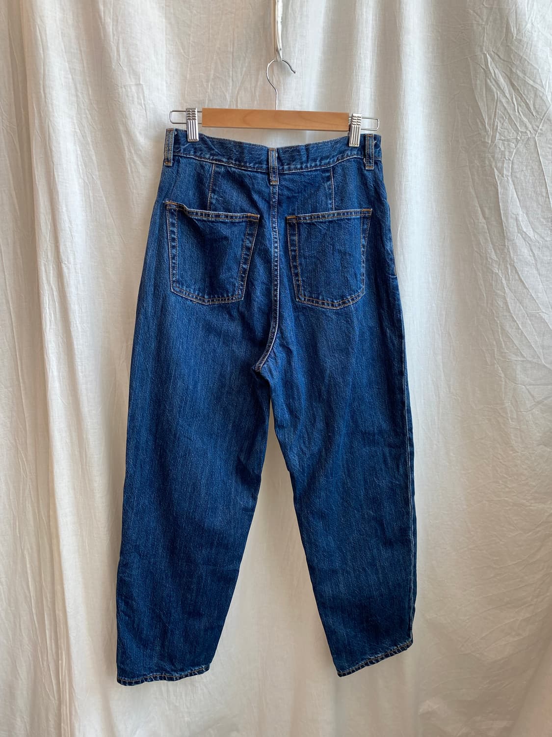 GU 하이웨이스트 진청팬츠(L) 상품이미지2