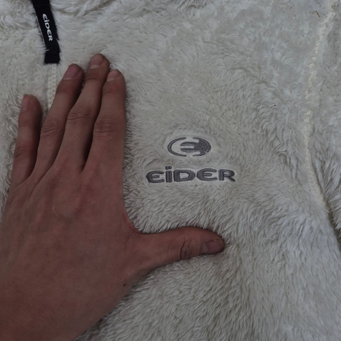 아이더 양털 뽀글이 화이트 후리스 자켓 M(95) 상품이미지4