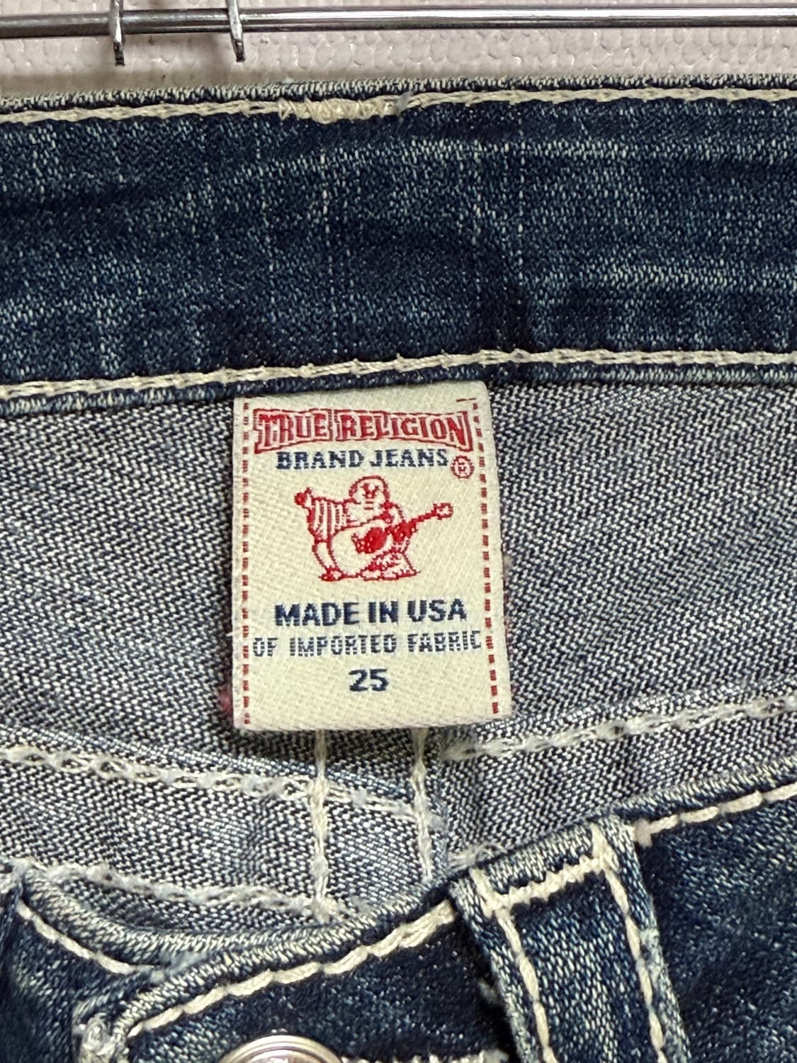 Y2k 트루릴리전 조이 로우라이즈 부츠컷 보석 장식 상품이미지5