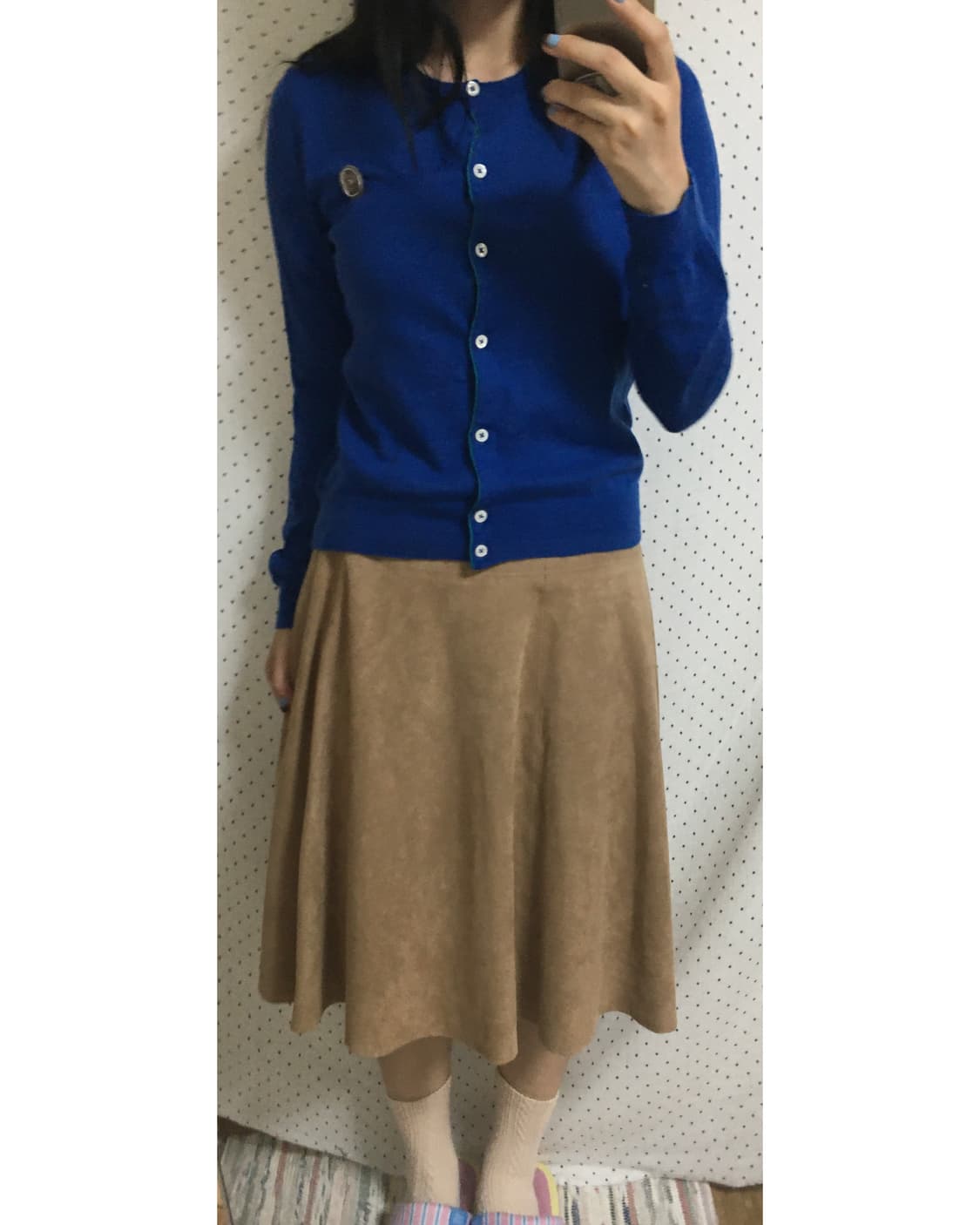 블루 니트 가디건 상품이미지3