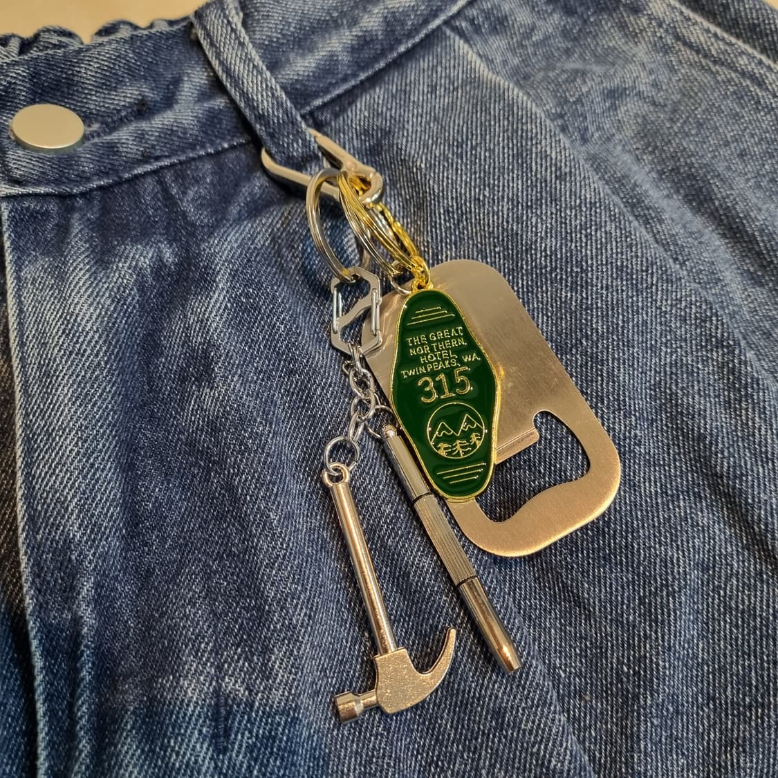 "Hammer Line"(해머라인) 실버키링 silver keychain 상품이미지7