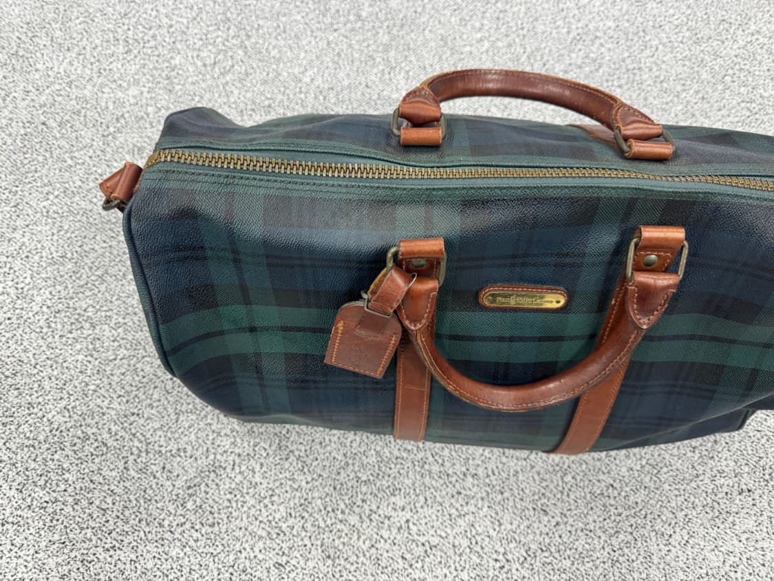 폴로 랄프로렌 90s PVC 타탄 보스턴백 상품이미지2