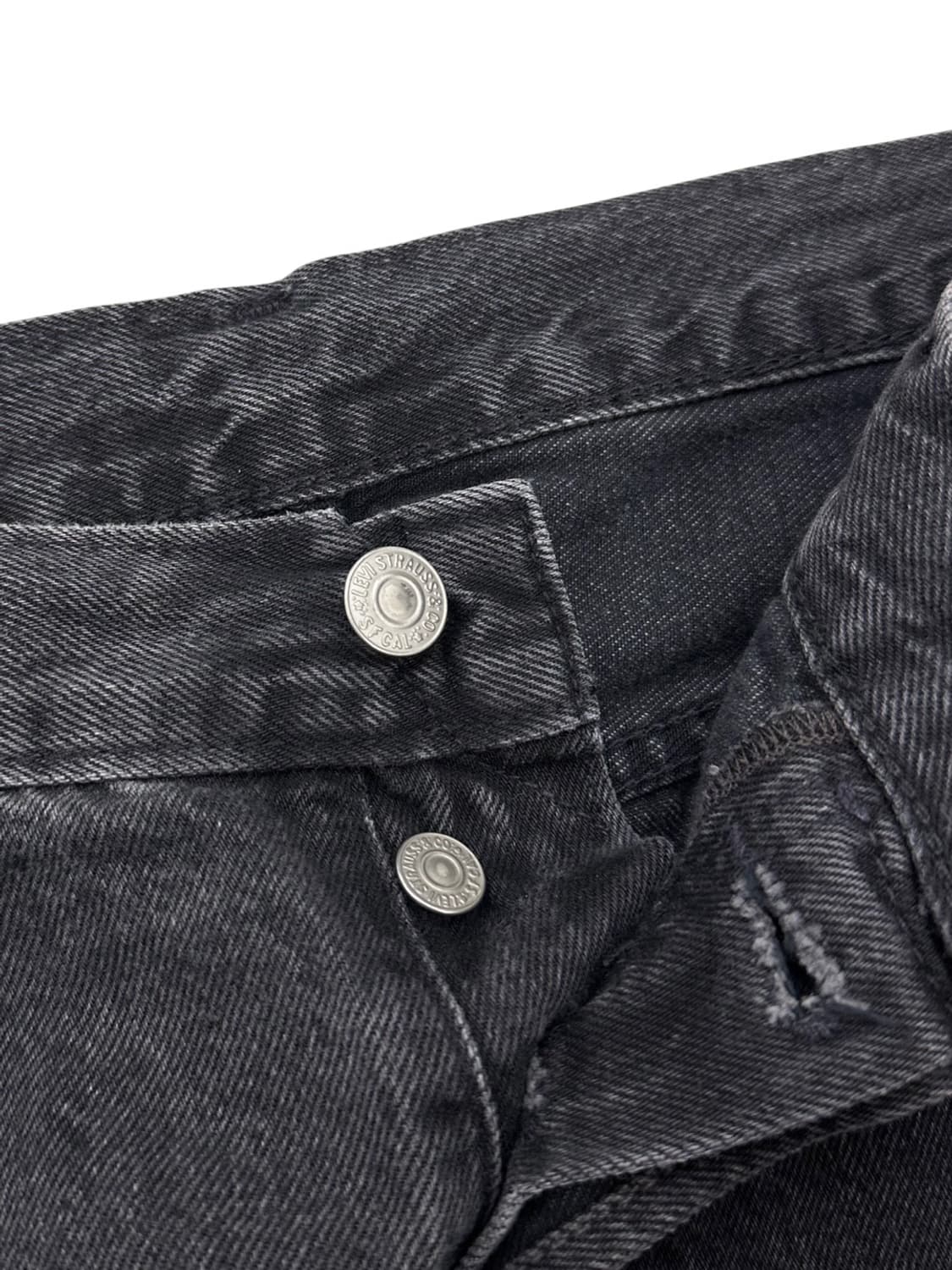 리바이스 501 흑청 데님팬츠 (36)  상품이미지3