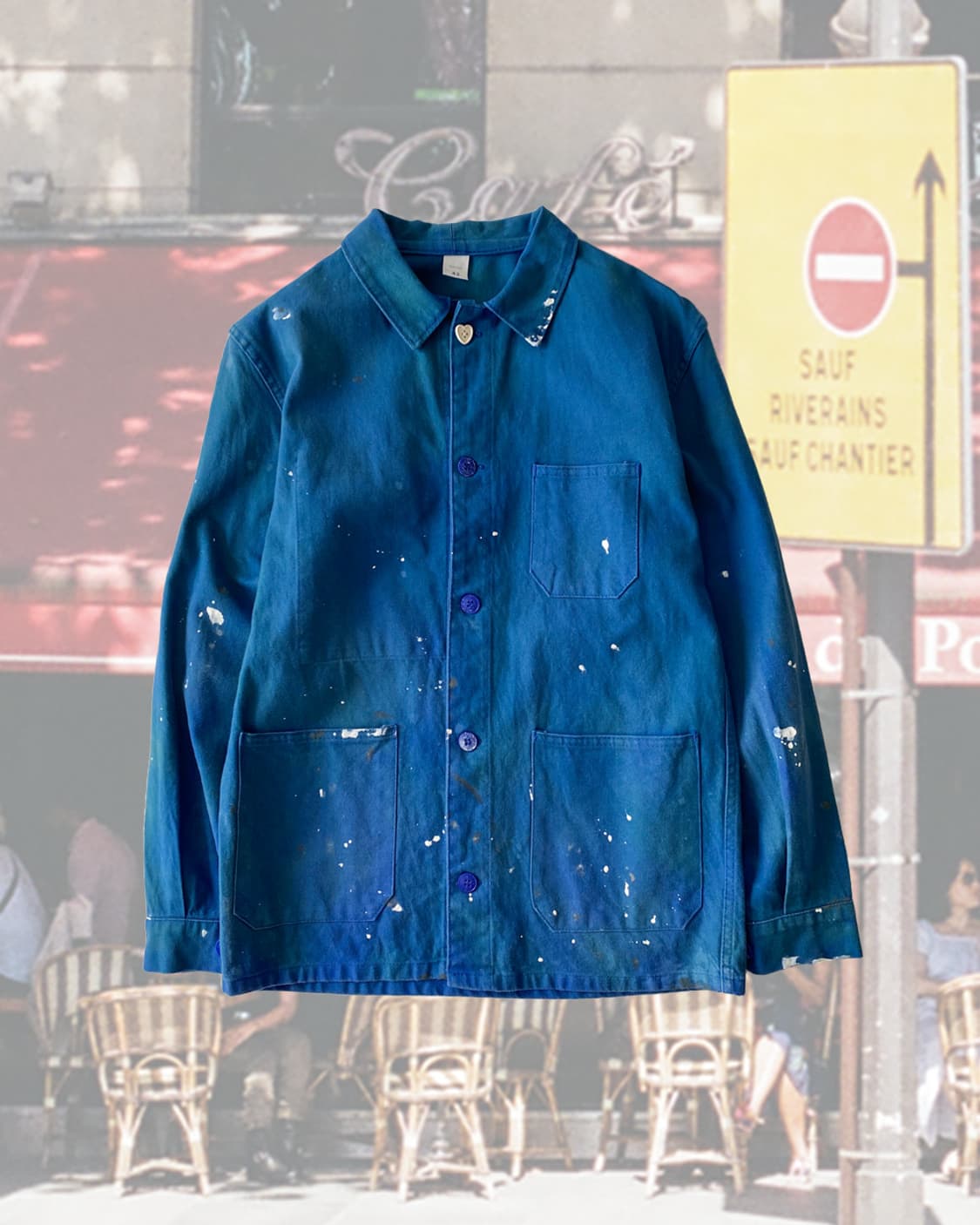 오리지널 빈티지 페인팅 프렌치 워크자켓 032 상품이미지1