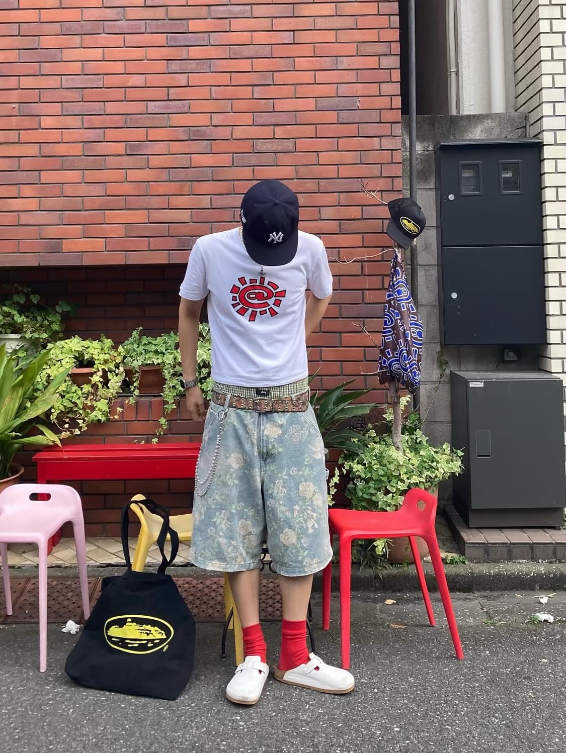 유일매물 Zara 도쿄긴자 페이디드 플라워팬츠 상품이미지1