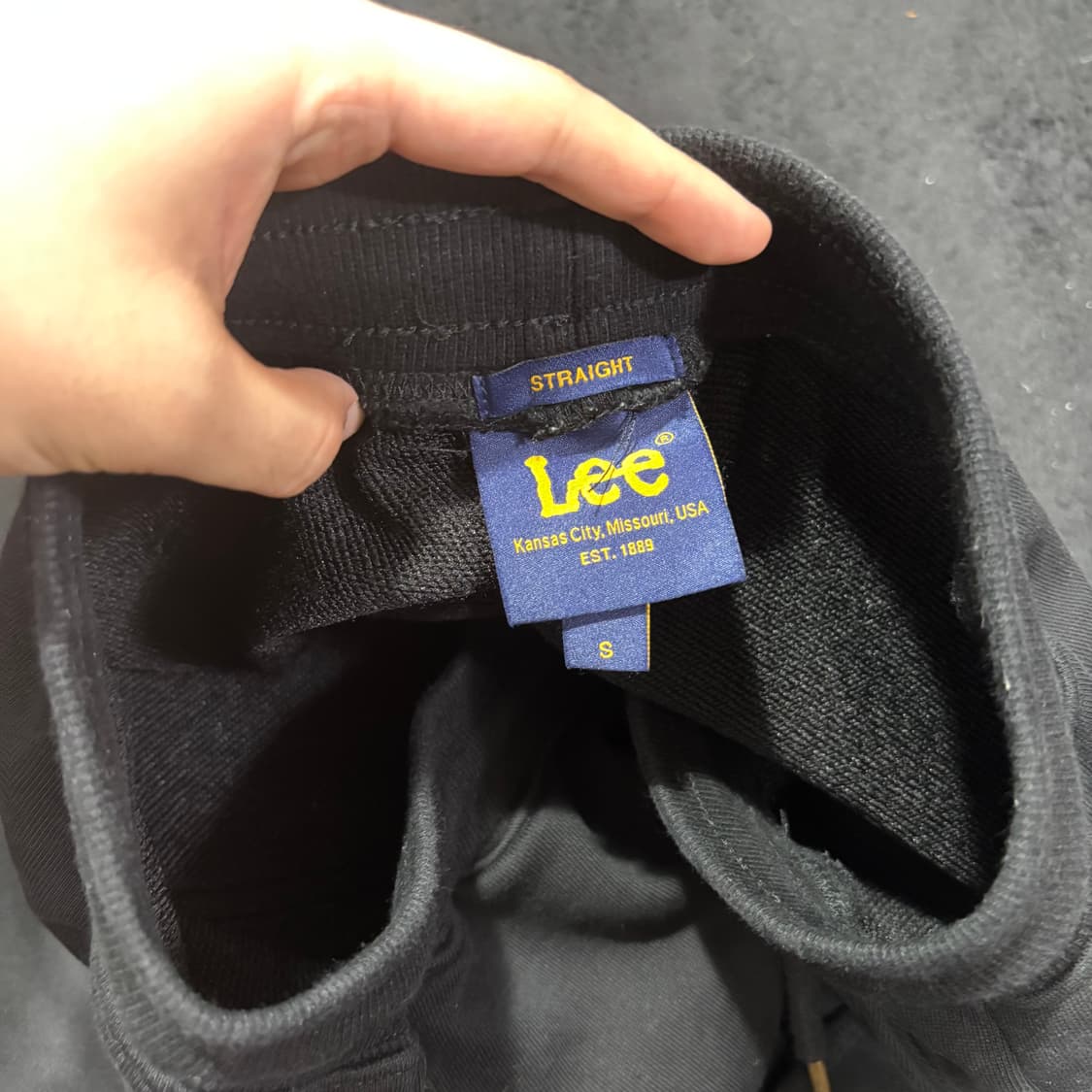 S LEE 리 블랙 스웻팬츠 상품이미지5