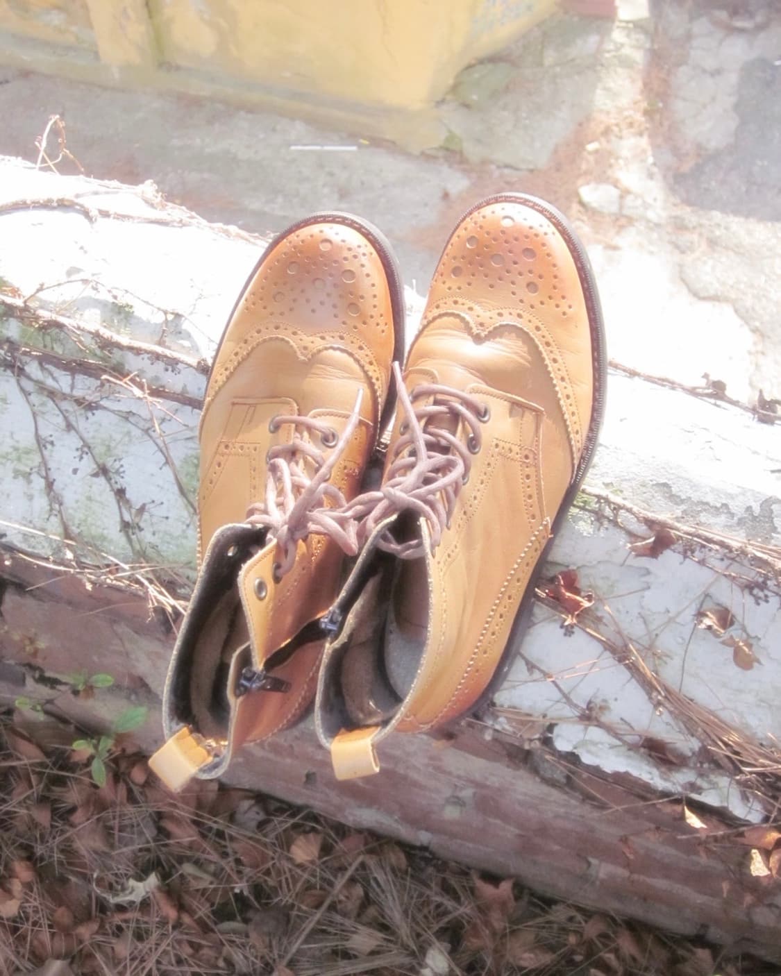 도쿄 브라운 레더부츠 상품이미지1