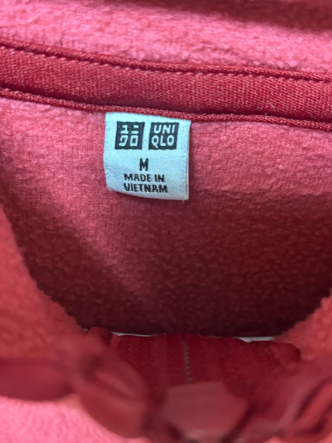 🍓 달콤한 산딸기 컬러, 유니클로 빈티지 후드 플리스 상품이미지2
