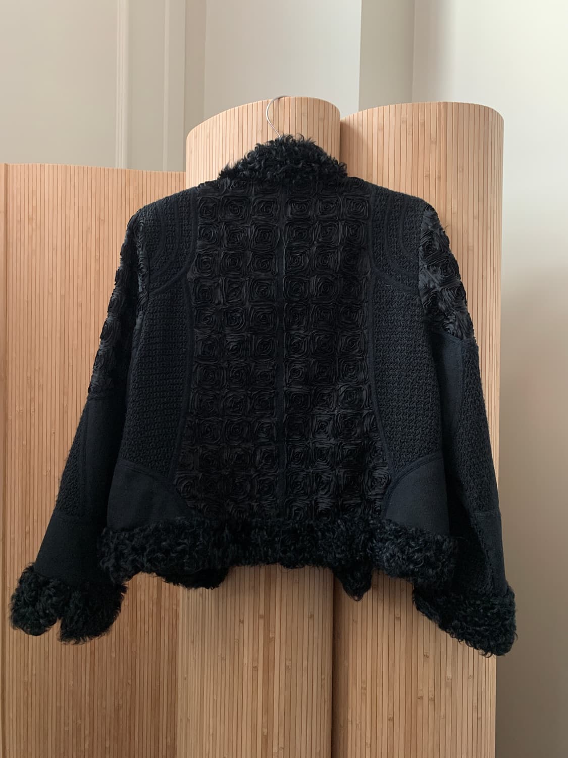 빈티지 블랙 양털 울 자켓 상품이미지7