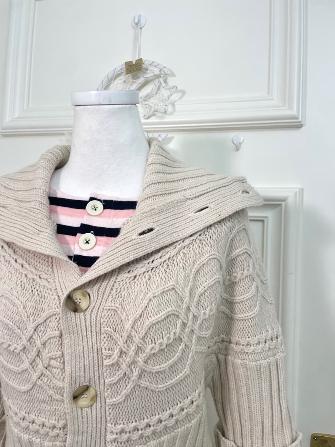 ivory twist collar crop cardigan 상품이미지7