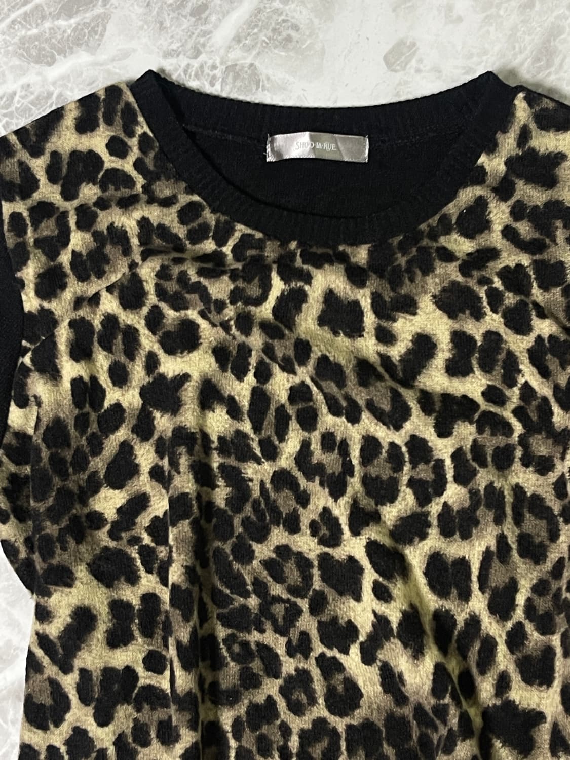 leopard round knit 상품이미지2
