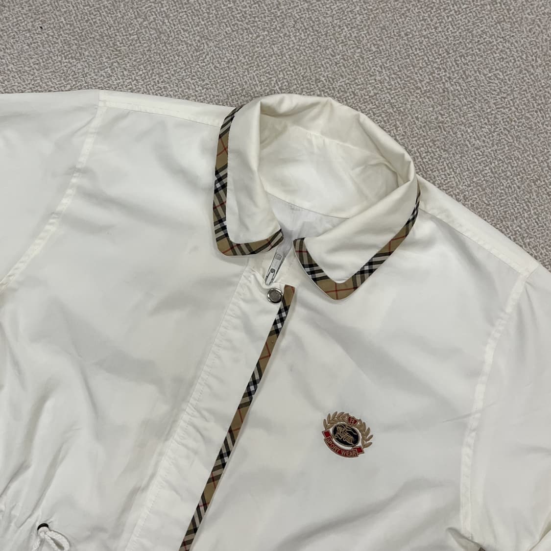 [XL이상] 버버리 빈티지 허리스트링 우븐 바람막이 자켓 3966 상품이미지5