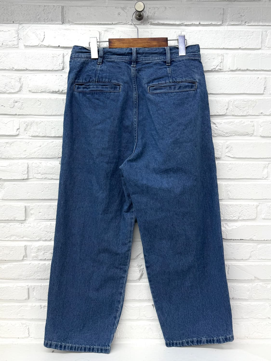 Jeans factory clothes 중청 핀턱 데님와이드팬츠 상품이미지5