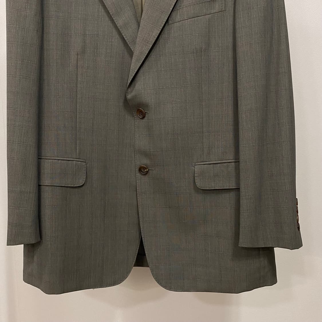 갤럭시 에르메네질도 제냐 써머울 체크 블레이저 상품이미지4