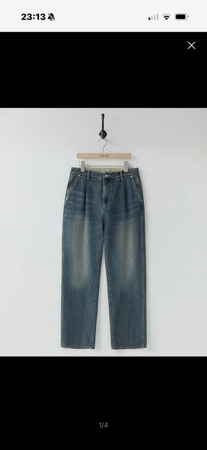 러프사이드 Drape Denim Pants Medium Blue 상품이미지1