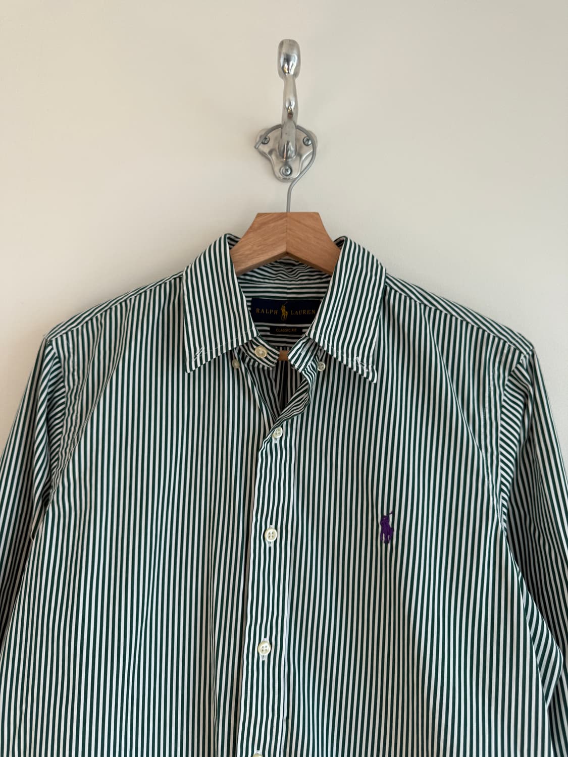 Polo Ralph Lauren 핀스트라이프 셔츠(큐알 정품 인증) 상품이미지2