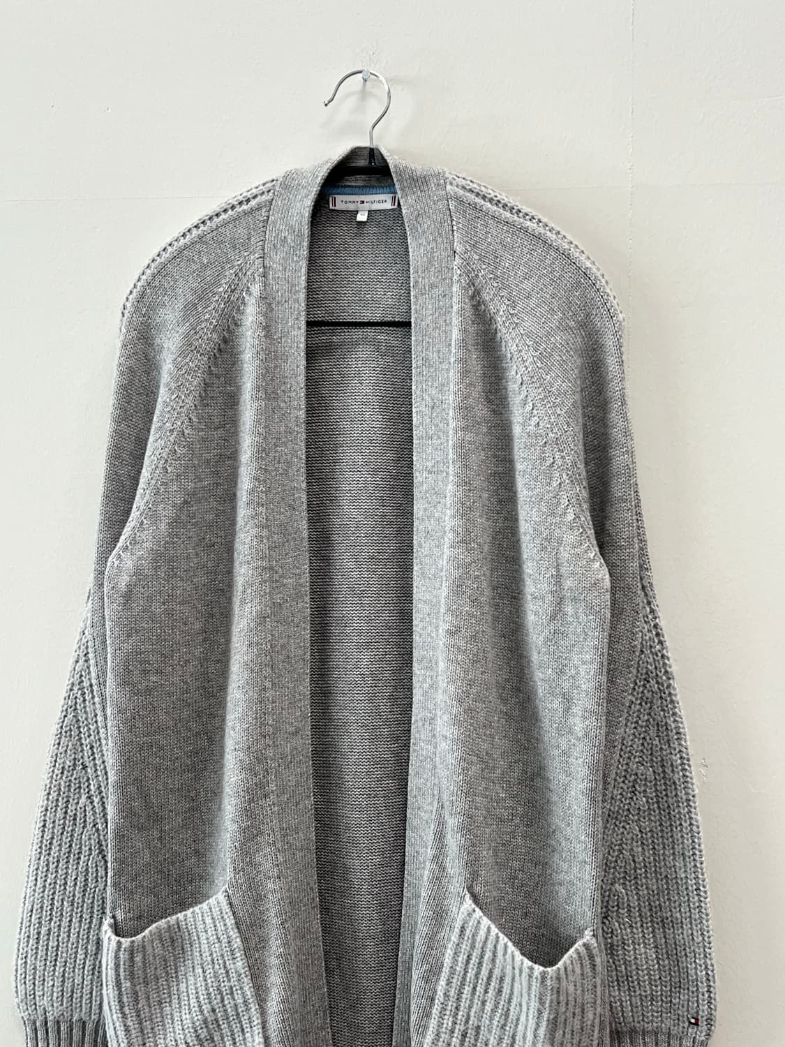 타미힐피거 롱 니트 가디건 그레이 상품이미지3