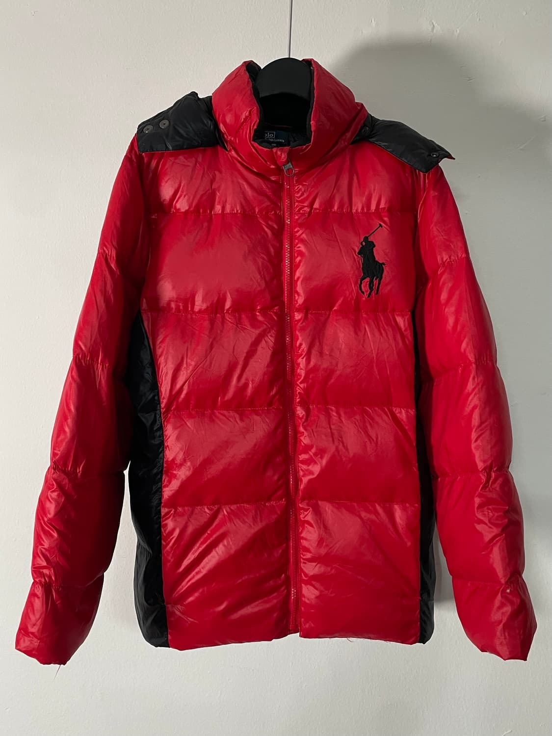 폴로 랄프로렌 보이즈 스칼렛레드 빅포니 패딩 (on.92)   상품이미지1