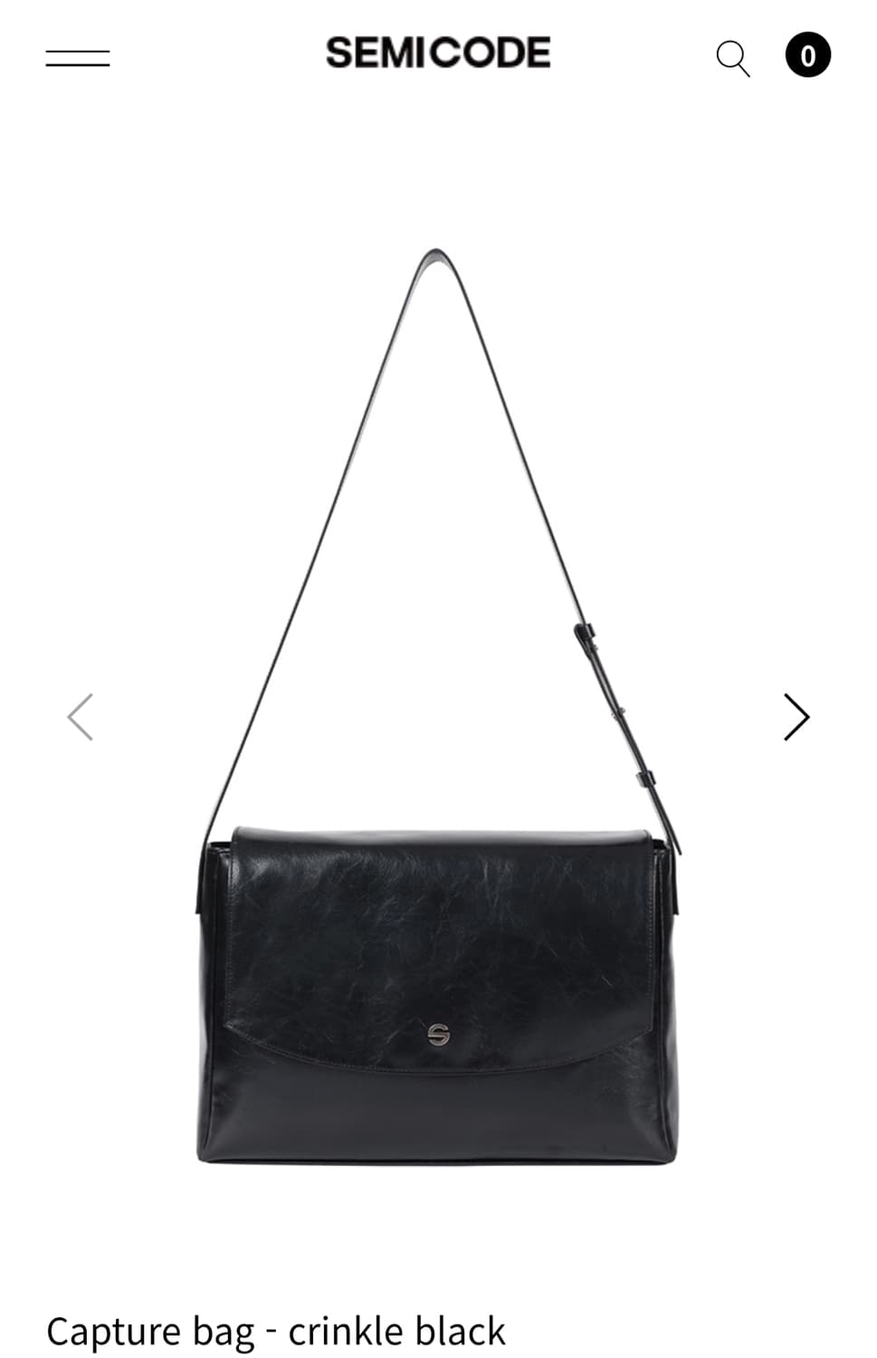 세미코드 캡처백 블랙  상품이미지4