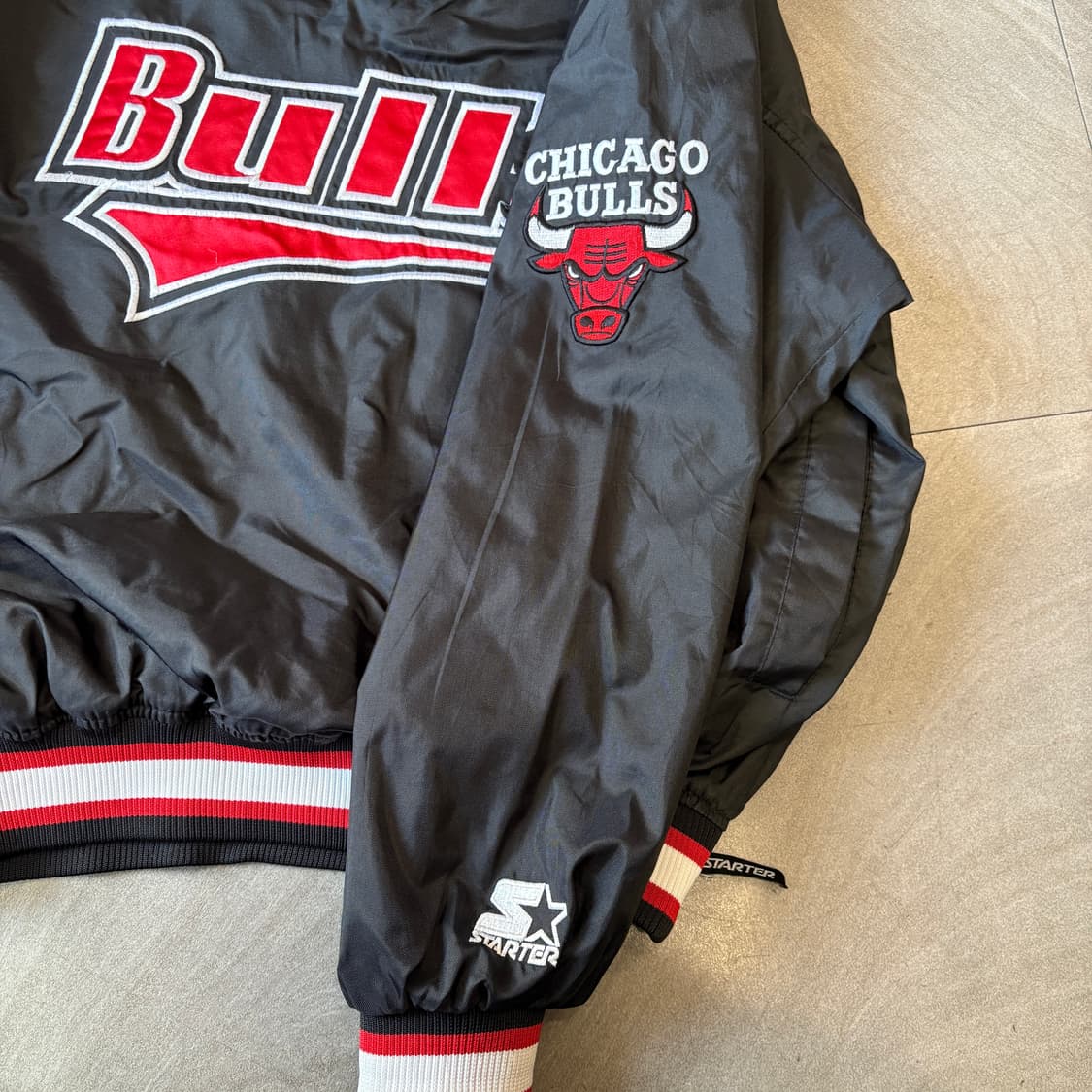 90년대 생산 90s 시카고 불스 스타터 웜업 자켓 상품이미지6