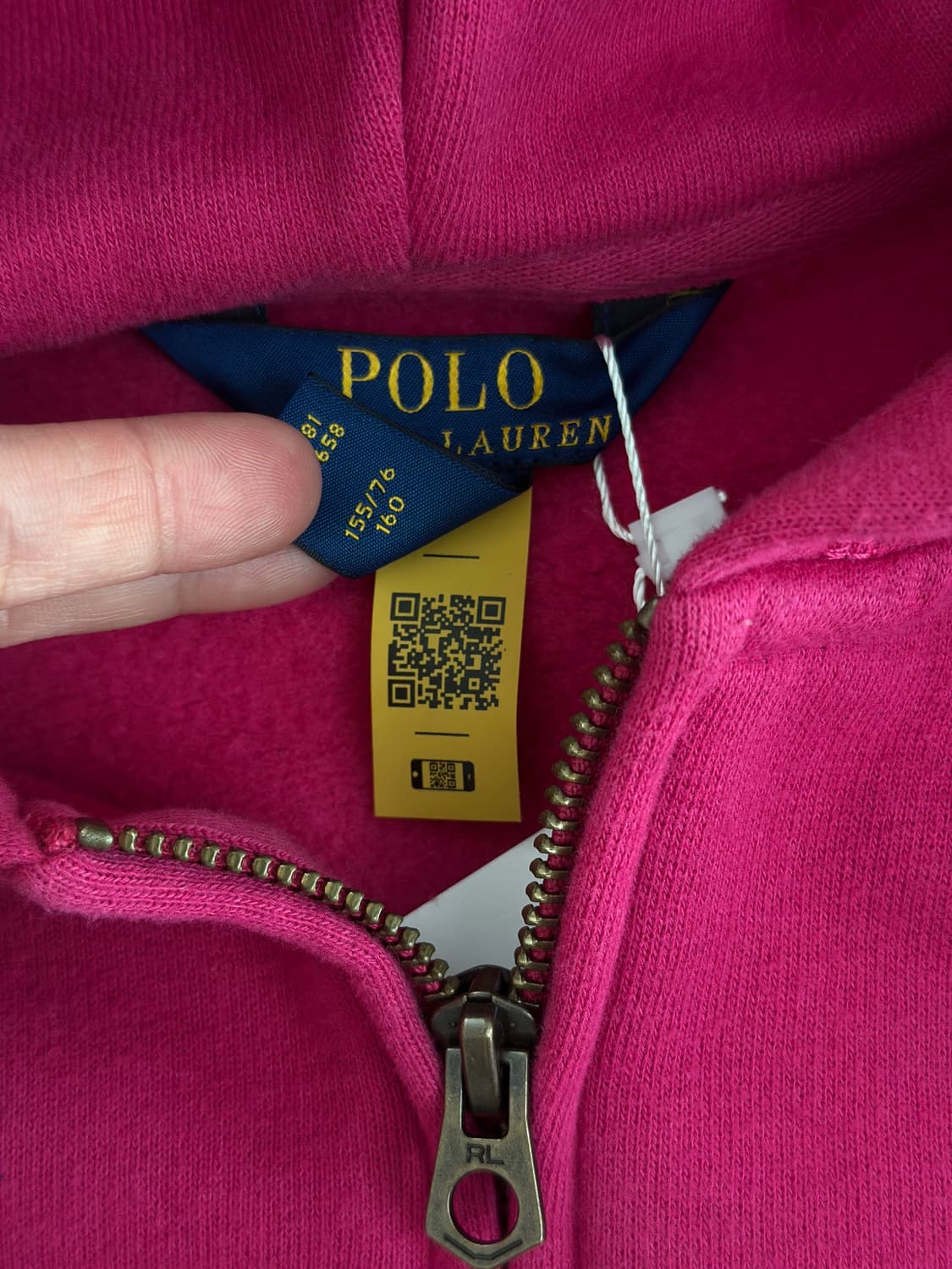 폴로 랄프로렌 핫핑크 후드집업  상품이미지9