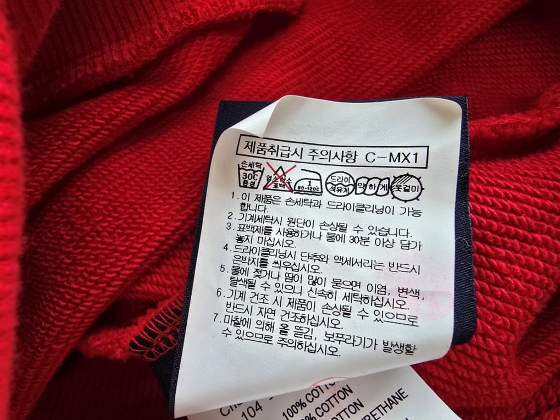 준지 Juun.j x 니키 하레 루즈핏 그래픽 후드 레드 M 상품이미지5