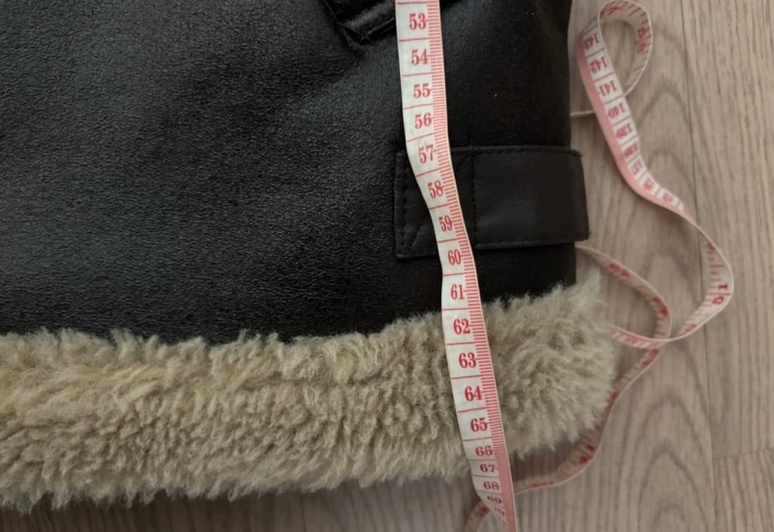새상품급 자라 더블페이스드 무스탕 점퍼 자켓 여성 s 상품이미지9