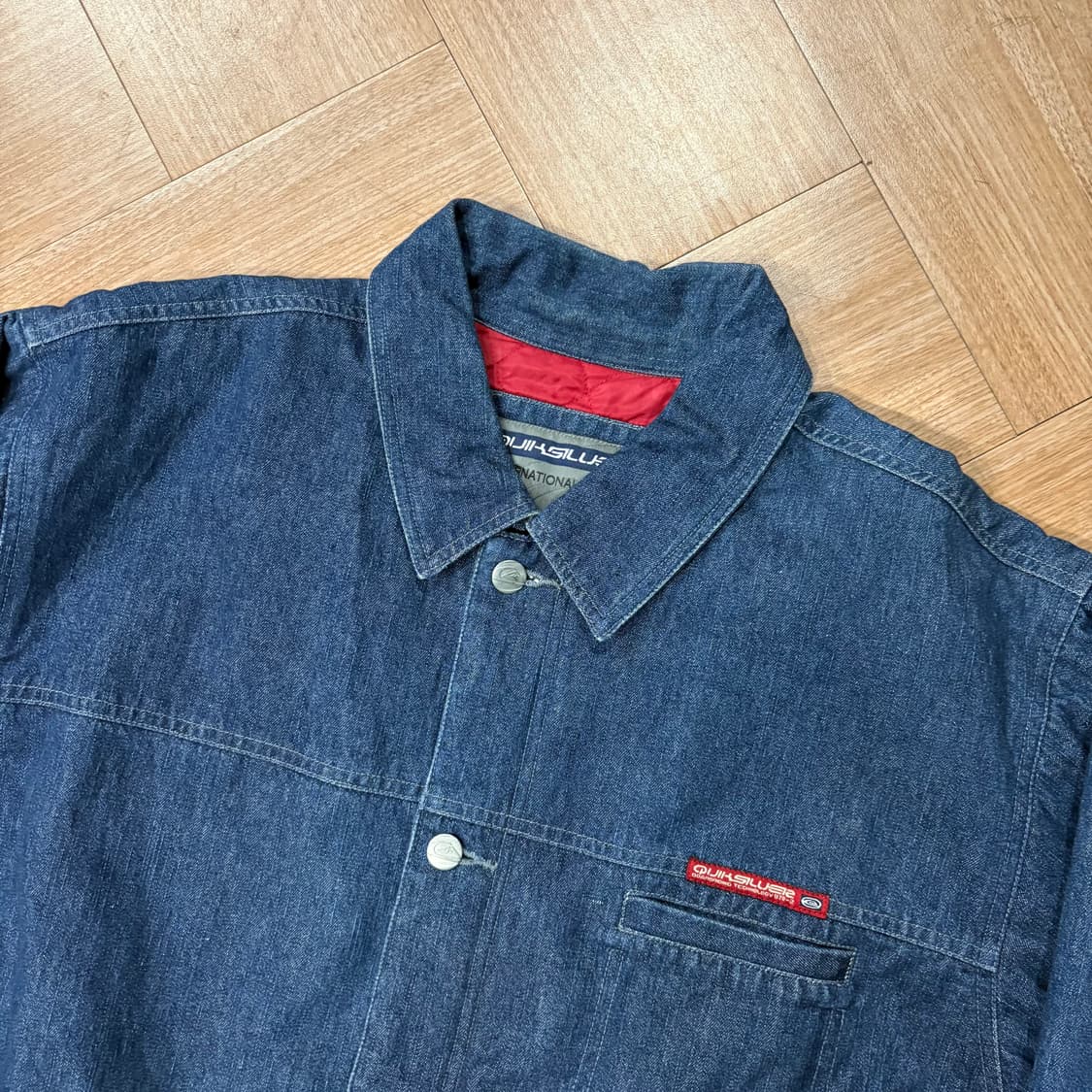 00s 퀵실버 퀼팅 데님 초어자켓 상품이미지2