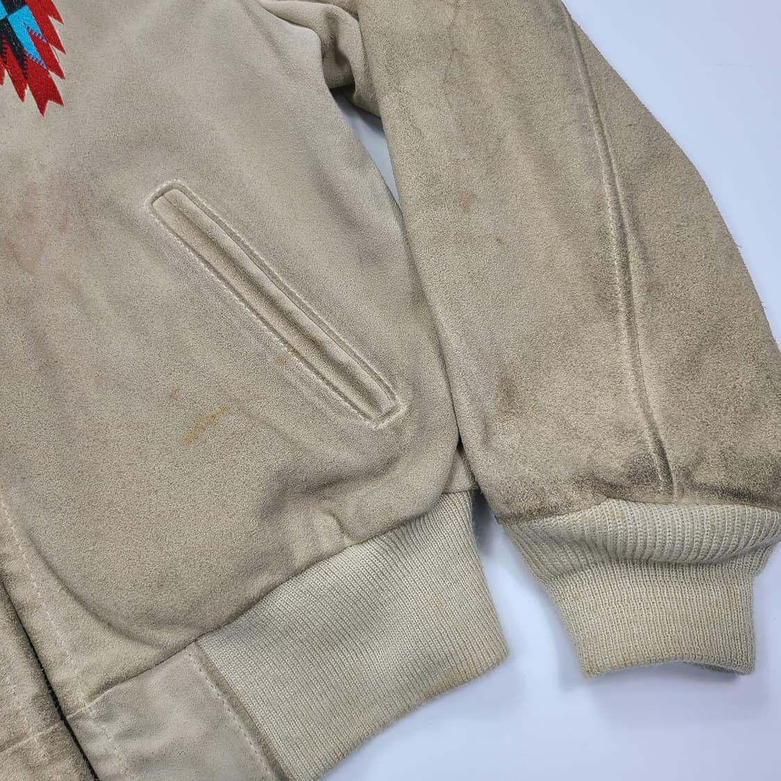 70s Schott Bros 치마요 스웨이드 블루종 상품이미지4