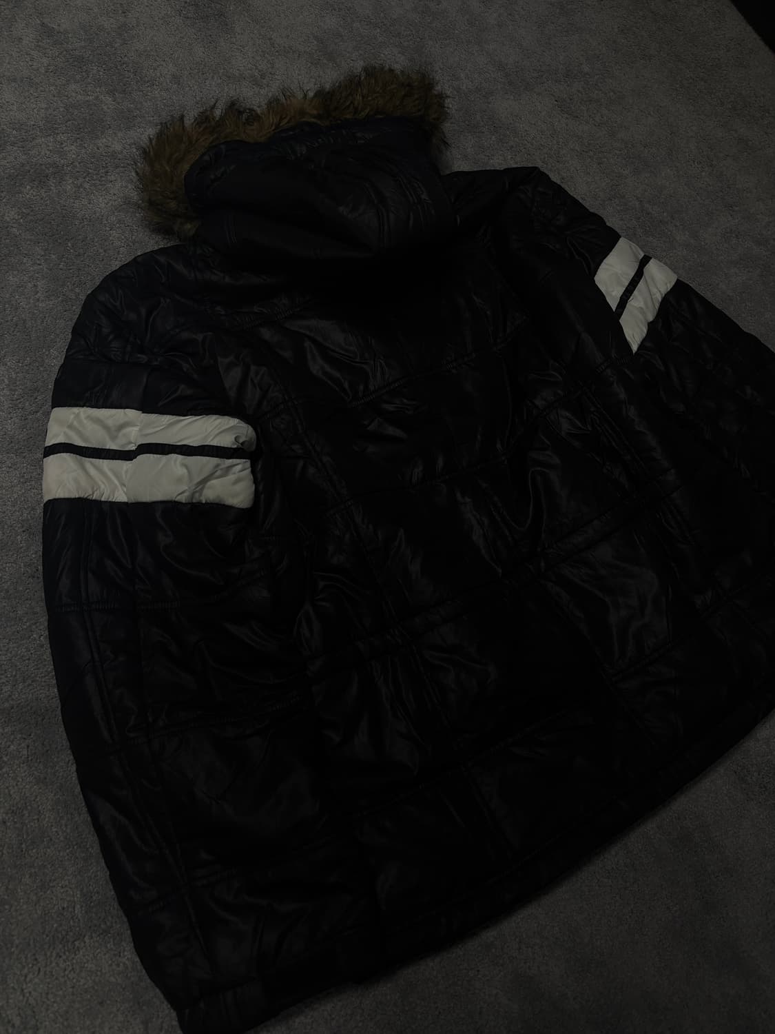 Vintage Y2K punk fur hood coat 상품이미지5