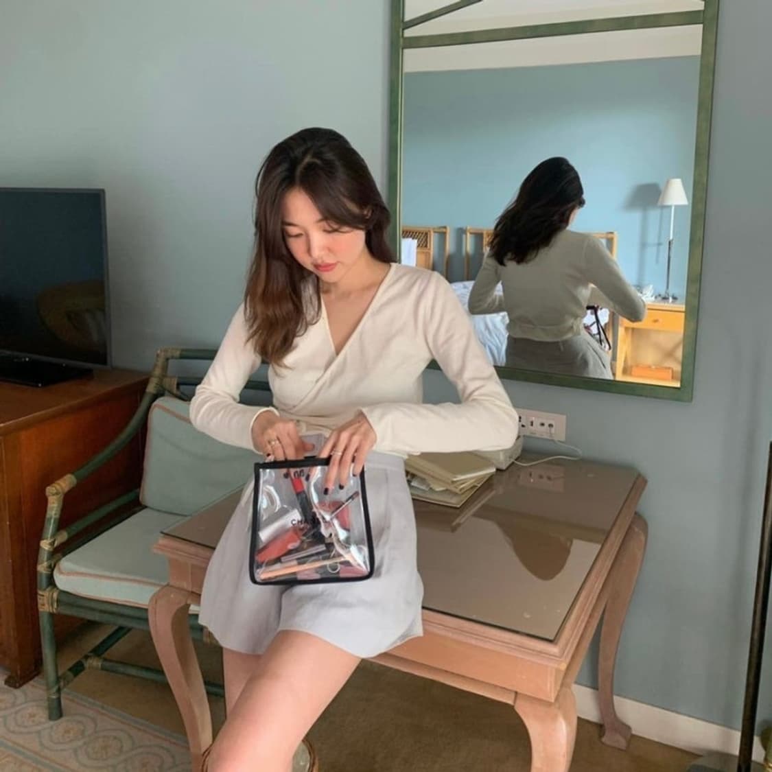 타낫 린넨 랩 니트 상품이미지3