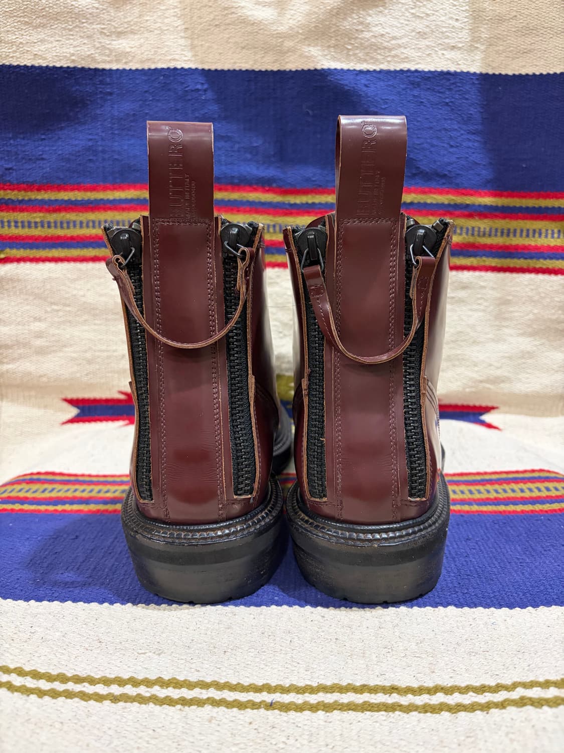 Buttero double back zip lace up boots 상품이미지4