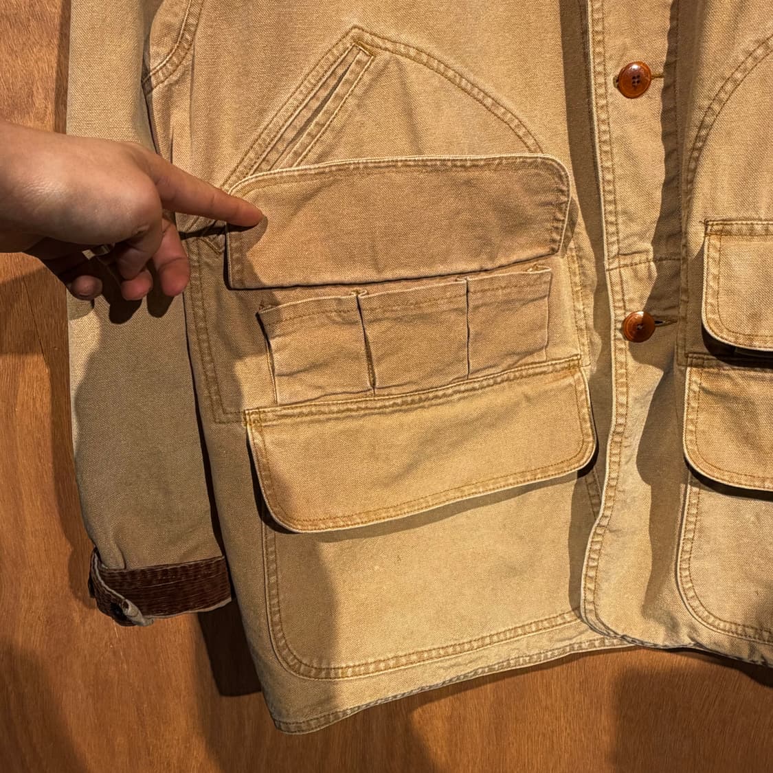 폴로랄프로렌 90s 모호크 덕캔버스 헌팅 자켓 L 105~110 상품이미지6