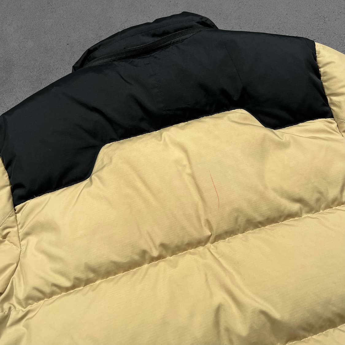 폴로 투웨이 베이지 고햄 덕다운 패딩 자켓 상품이미지7