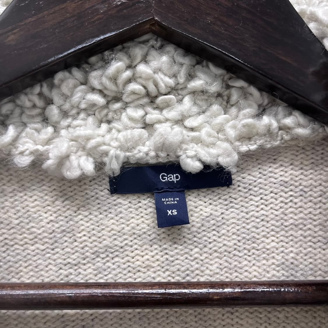 갭 빈티지 코지 폭닥 양털 빅카라 여리핏 니트 가디건 K0017 상품이미지5