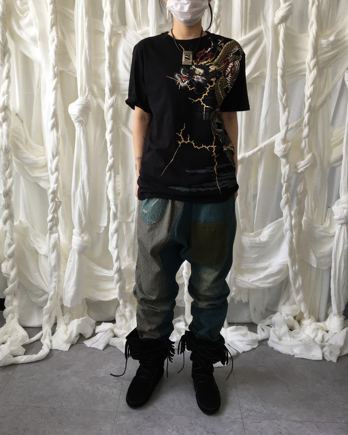 Oriental printing t shirt 상품이미지8