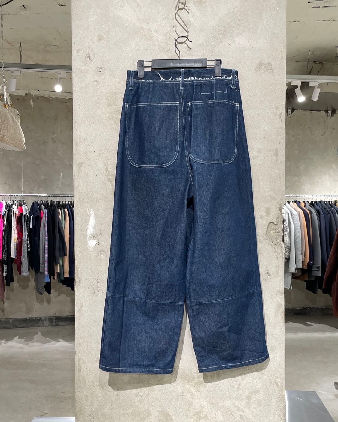 카미엘 포트젠스 진청 오우버진 데님 팬츠 상품이미지6