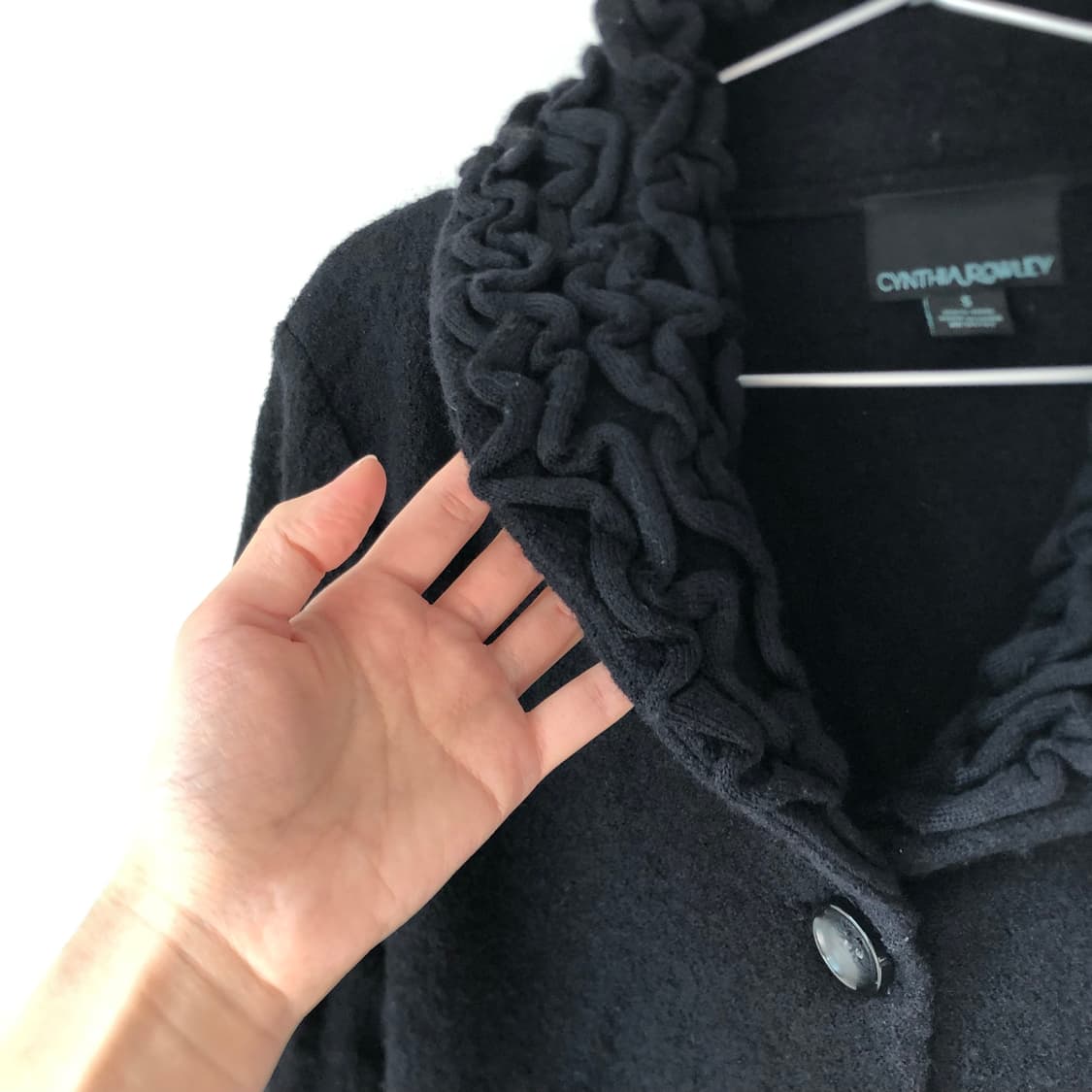 Appliqué collar wool jacket 아플리케 칼라 울 자켓 상품이미지3