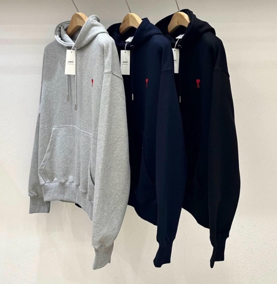 정품/새상품 아미스몰로고후드티 상품이미지4