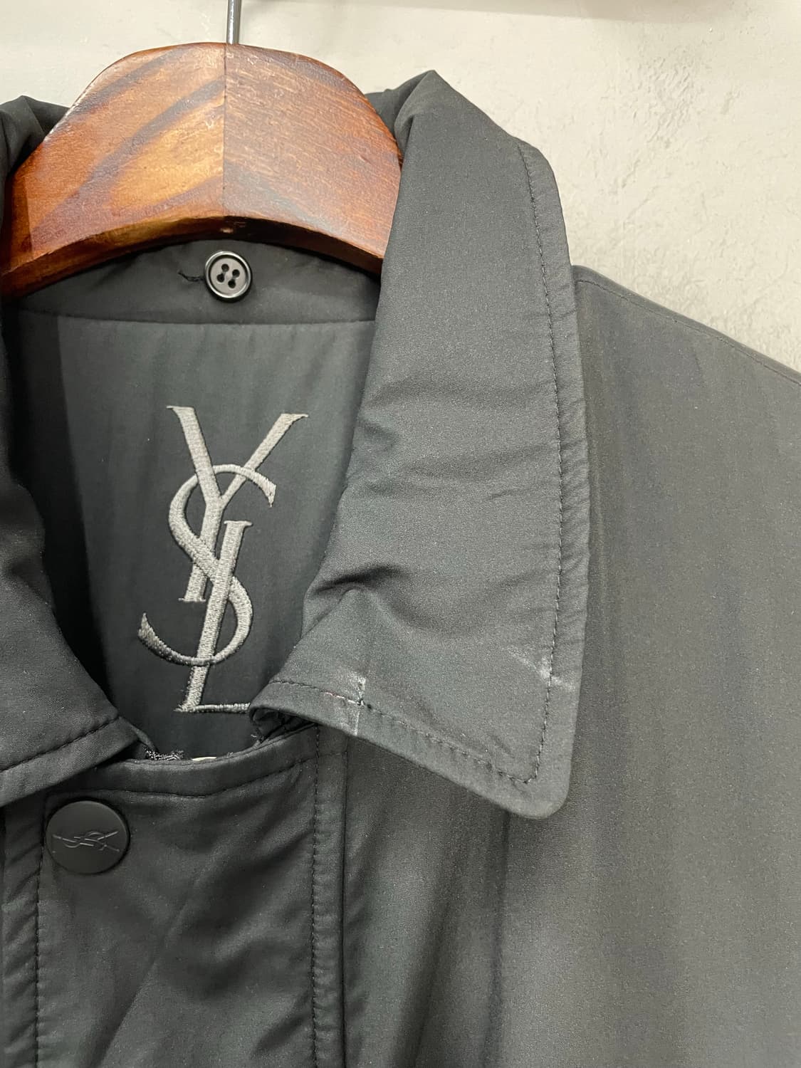 입생로랑 아카이브 폴리 쉘 블랙 자켓 H1283 상품이미지6