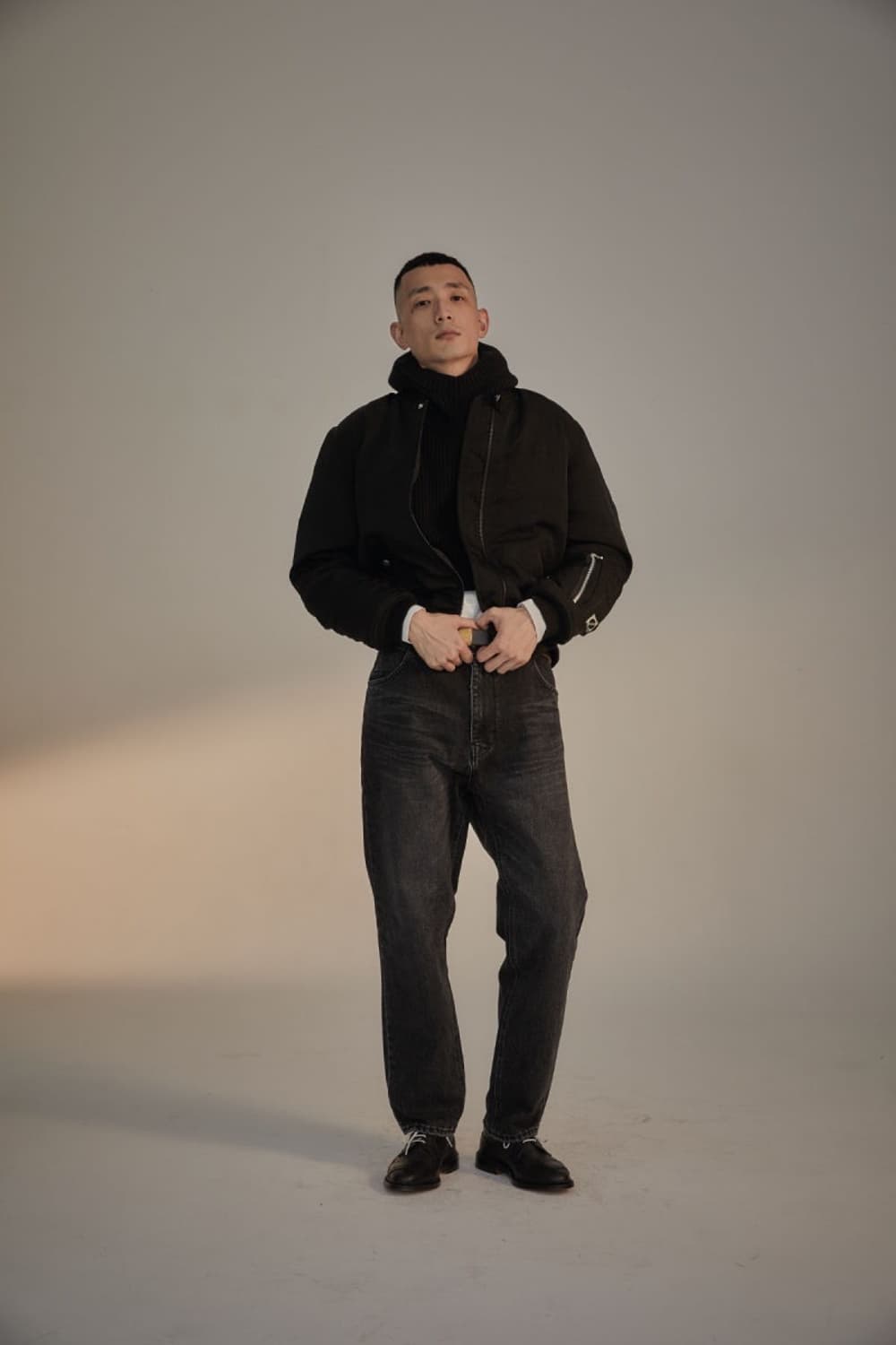 헤리티지플로스 트윌 나일론 구스다운 봄버 상품이미지2