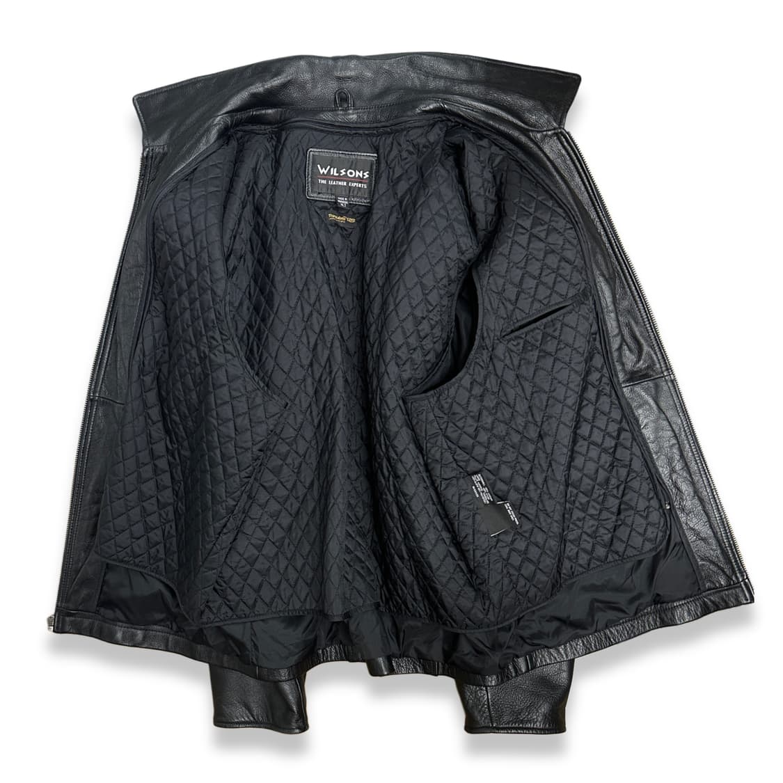 90s Wilsons Leather 싱글 라이더 자켓 XL 상품이미지3