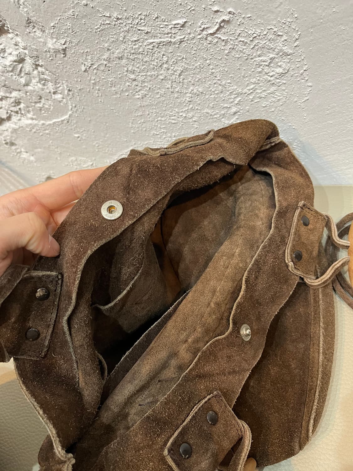 빈티지 웨스턴 리얼 스웨이드 숄더백 상품이미지6