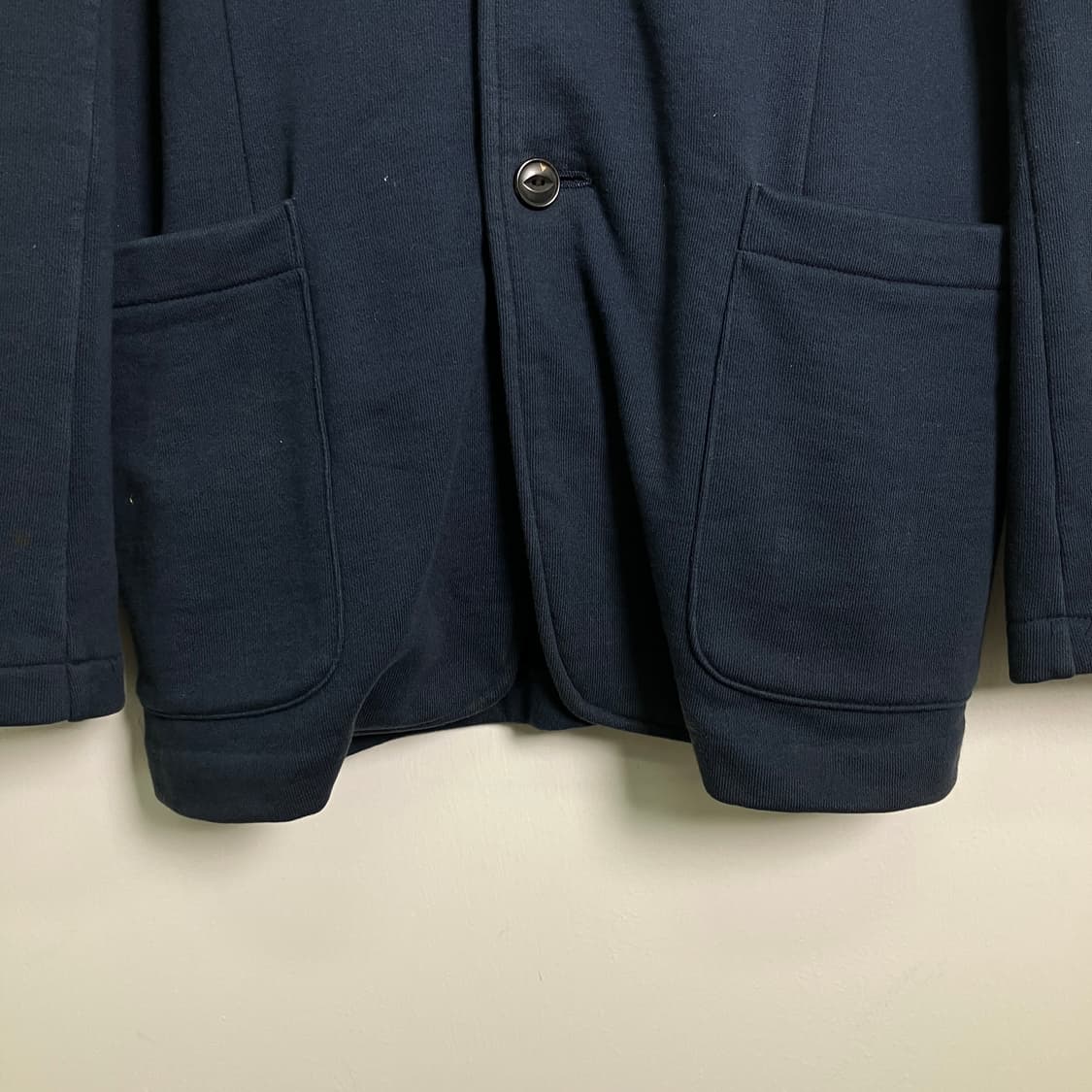 베이프 패치 네이비 코튼 블레이저 자켓 S 상품이미지5
