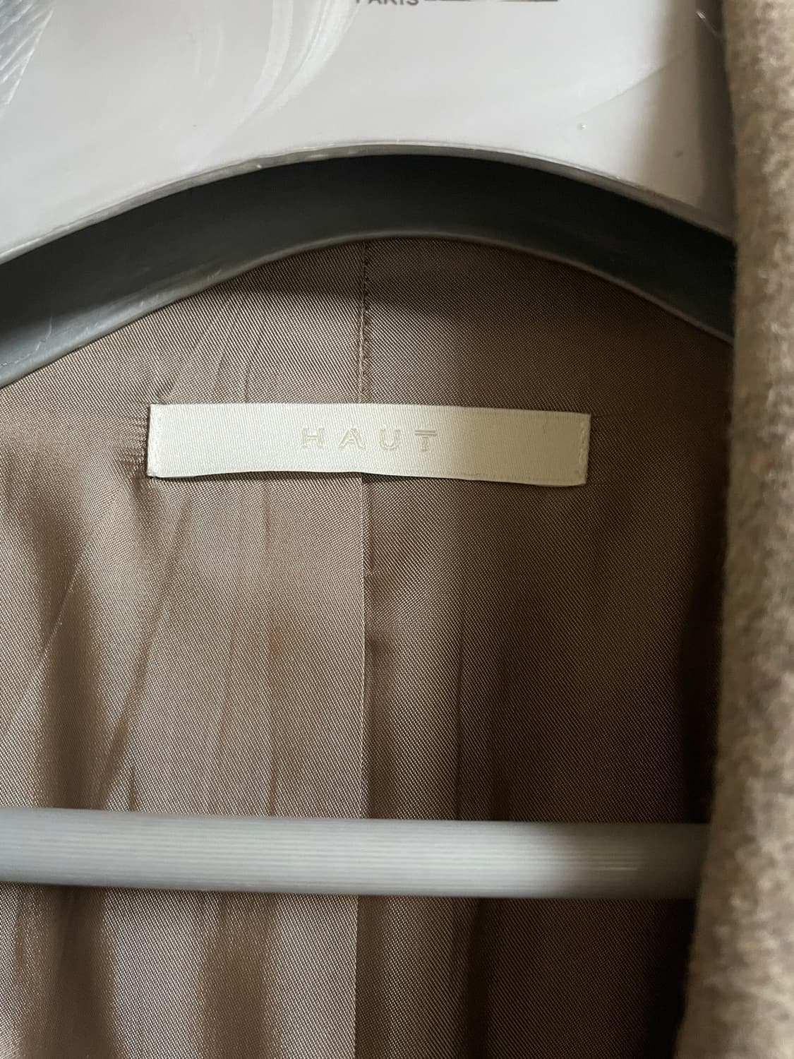 하우트옴므 오트밀 캐시미어 2버튼 싱글코트 M사이즈 상품이미지3